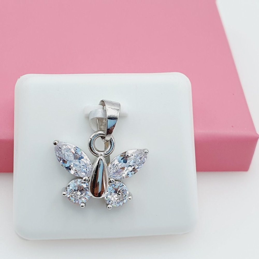 925 Sterling Silver Cubic Zirconia Pendant, U19254450 - Picture 7 of 11